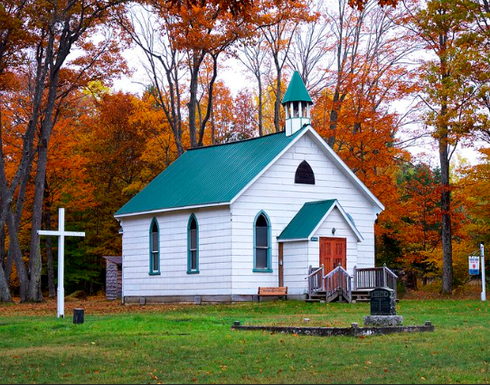 St. John's Anglican Church (Hilton Beach, Ont.) side view