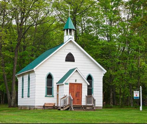 St. John's Anglican Church (Hilton Beach, Ont.) front view