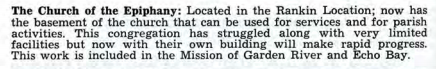 "Archdeaconry of Algoma Report," 1959, Journal of Proceedings of the Nineteenth Session of the Synod