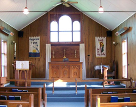 St. Alban's Anglican Church, Restoule, interior